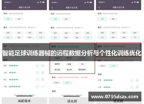 智能足球训练器械的远程数据分析与个性化训练优化